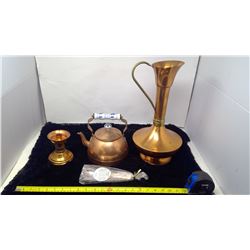 4 Piece Copper Dish Set