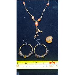 Carnelian and Tiger Eye Necklace