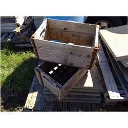 Lot of 2 Pop Bottle Drink Crates