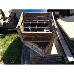 Lot of 2 Pop Bottle Drink Crates