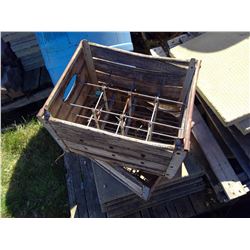 Lot of 2 Pop Bottle Drink Crates
