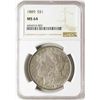 Image 1 : 1889 $1 Morgan Silver Dollar Coin NGC MS64