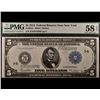 Image 1 : 1914 $5 New York Federal Reserve Note PMG 58EPQ