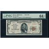 Image 1 : 1929 $5 Dover National Bank Note PMG 64EPQ