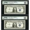 Image 1 : 1957 $1 Consecutive Silver Certificate STAR Notes PMG 66EPQ