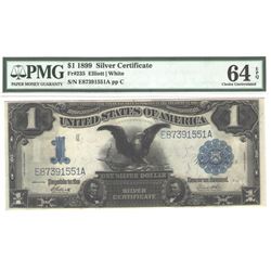 1899 $1 Black Eagle Silver Certificate PMG 64EPQ