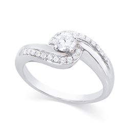 14KT White Gold 0.27ctw Diamond Ring