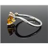 Image 6 : 14KT White Gold Citrine and Diamond Ring