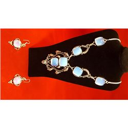 330ctw Opalite Necklace And Earring Set