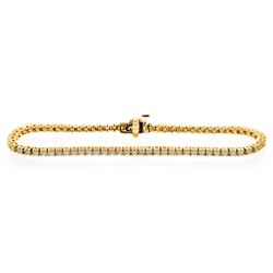 14KT Yellow Gold 2.00ctw Diamond Tennis Bracelet