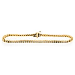 18KT Yellow Gold 2.00ctw Diamond Tennis Bracelet