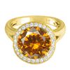 Image 1 : 14KT Yellow Gold 4.91ct Citrine and Diamond Ring