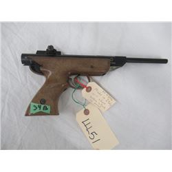 LLL51 Made In Italy Pellet Gun  S#162071 No Front Sight Broken Stock Shoots .22 Cal