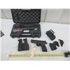 Image 3 : JKL191 Smith & Wesson M & P 9mm SA 2 Clips w Hard Case & Range Kit S#HBA6528