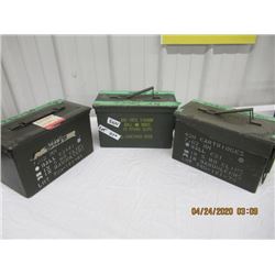 SUN 3- Metal Ammo Crates w Caliber Labelling