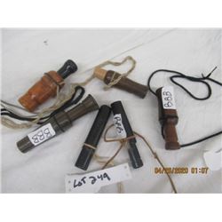 BBB 6 Geese & Duck Calls - 3 Wood , 3 Plastic