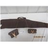 Image 1 : FFF 1) Soft Gun Case 2) 2 Leather Ammo Belt Attach Carrier