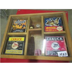 MNO Ducks Unlimited Shadowbox w Shot Gun Shell Boxes
