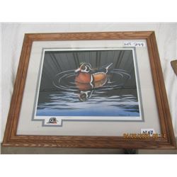 MNO Duck Prints By RD Wolfe 1988 18.5" x 22"