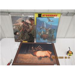 MNO Various  1) Bull Elk 1) Duck Hunt 1) Mixed Wildlife