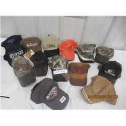 MMM 16 Hats -  With Hunting or Truck Advertising
