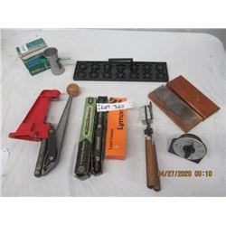 MMM - Lee Press Handle Lyman Lead Dipper Powder Trickler, Timer, Expanding Reamer, Handle Mold