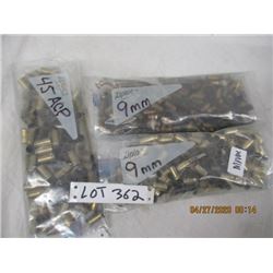 MMM - Pistol Brass 9 MM 45 ACP