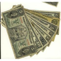 Lot of 4 small size chartered notes inc