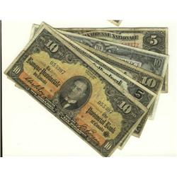 Lot of 5 different small size chartered