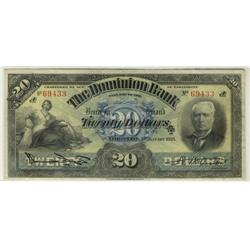 The Dominion Bank  220-20-08  1925  $20