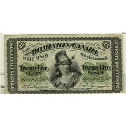 DC-1b-i 1870 25¢ Large B F-VF a decent 