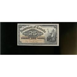 DC-15a  1900 25 cents  Courtney.  Uncir