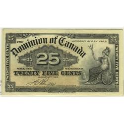 1900 25¢ DC-15b  Boville  EF+ a nice cl