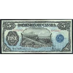 DC-21f 1912 $5 C154582  Original uncirc