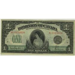 DC-23d  1917  $1 H-317302A  EF+.  Anoth