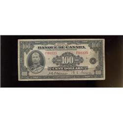 1935 $100 A18673 English Text VF+