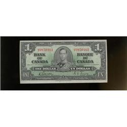 1937 $1 BC-21b Narrow PanelJ/A0850161 N