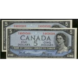 A nice consecutive pair of BC-31b 1954 