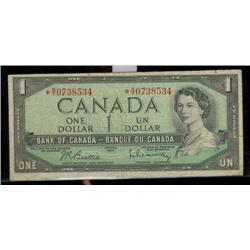 BC-37bA  1954  $1  *N/Y0738534  Fine,  