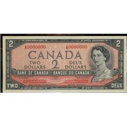 1954 $2  modified portrait SPECIMEN A/B