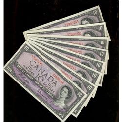 Lot of 9 consecutive notes.  All BC-40b