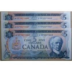 Lot of 3 consecutive replacement 1972 $