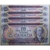 Image 1 : Lot of 4 consecutive 1971 $10 BC-49a  B