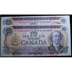 A scarce consecutive pair of notes.  BC