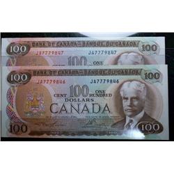 A nice consecutive pair!  BC-52a  1975 