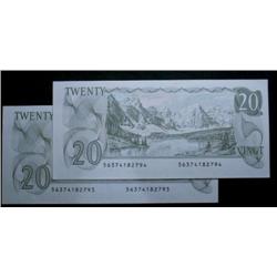 Lot of 2 consecutive notes. BC-54b-i  1