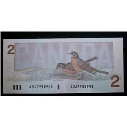 BC-55a 1986 $2 Crow-Bouey AUJ7938948 Un