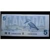 Image 1 : BC-56a  1986  $5  EOH  Blue plate  Crow