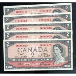 Lot of 4 x low serial numbers all with 