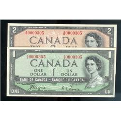 Scarce Devils face matched pair with l